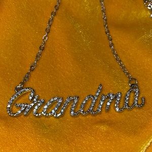 Cubic Zirconia “Grandma” necklace .